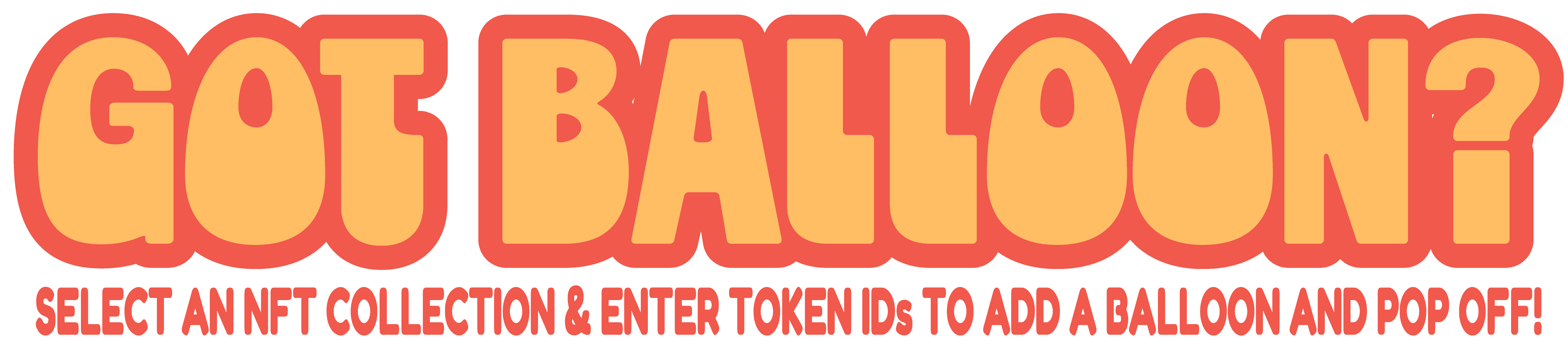 Got Balloon? Logo